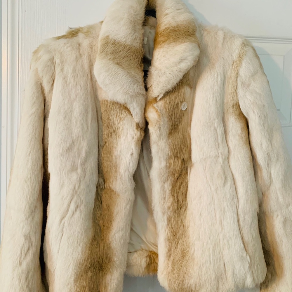 Vintage Authentic Rabbit Fur Coat